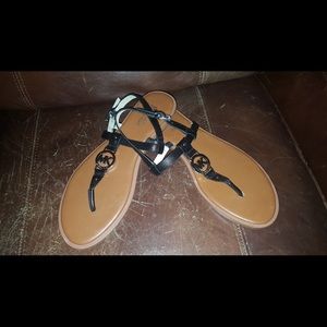 Michael Kors flat sandals never worn size 9